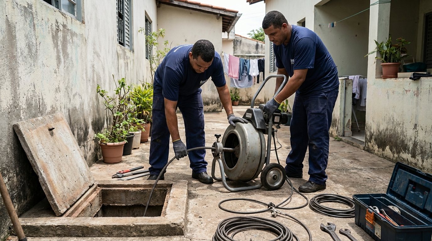 Esgoto Vazando no Quintal ou Garagem em Campos dos Goytacazes‑RJ