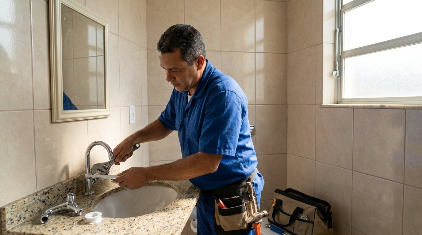 Troca de Registro, Torneira e Conexão em Campos dos Goytacazes‑RJ